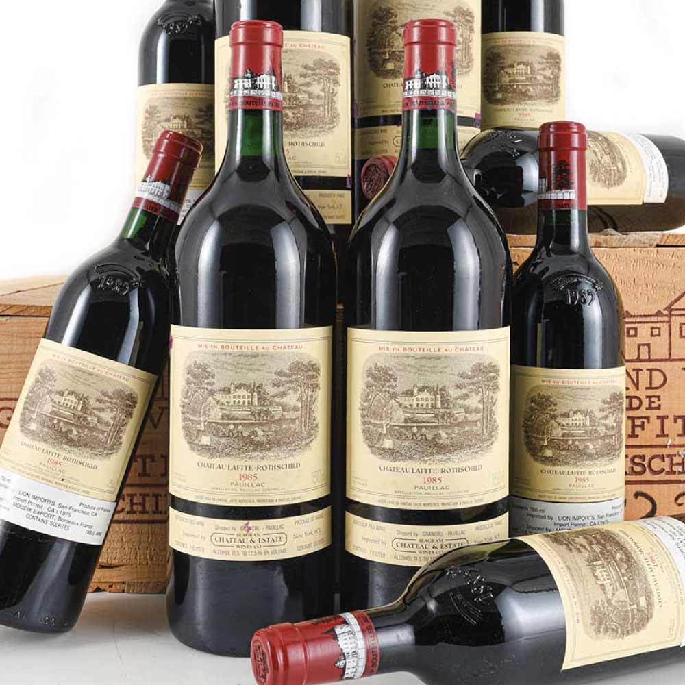 12 bottles and 6 magnums 1985 Chateau Lafite Rothschild in OWC